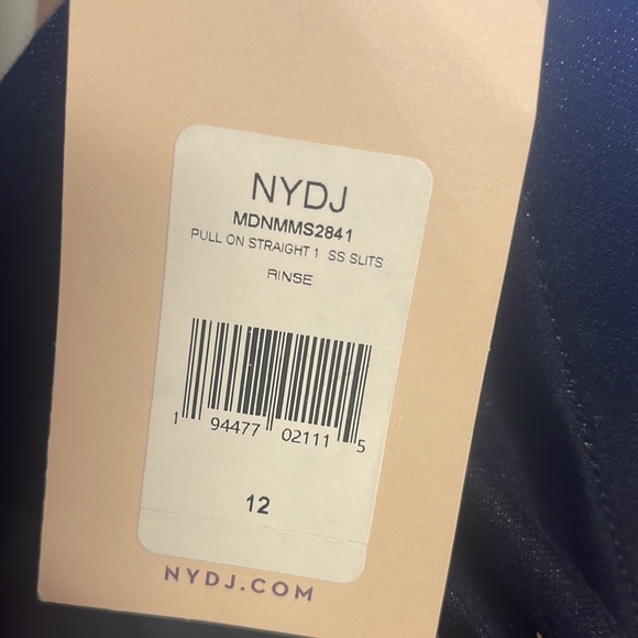 NYDJ pull on straight jeans dark wash - Picture 2 of 16